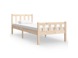 Estrutura de Cama Solteiro 90x190 Cm Madeira Maciça MAISON EXCLUSIVE