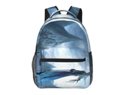 Mochila Genshin Impact J210 Para Estudantes, Leve E Estilosa, Impermeável E Com Alça De Ombro Ajustável.