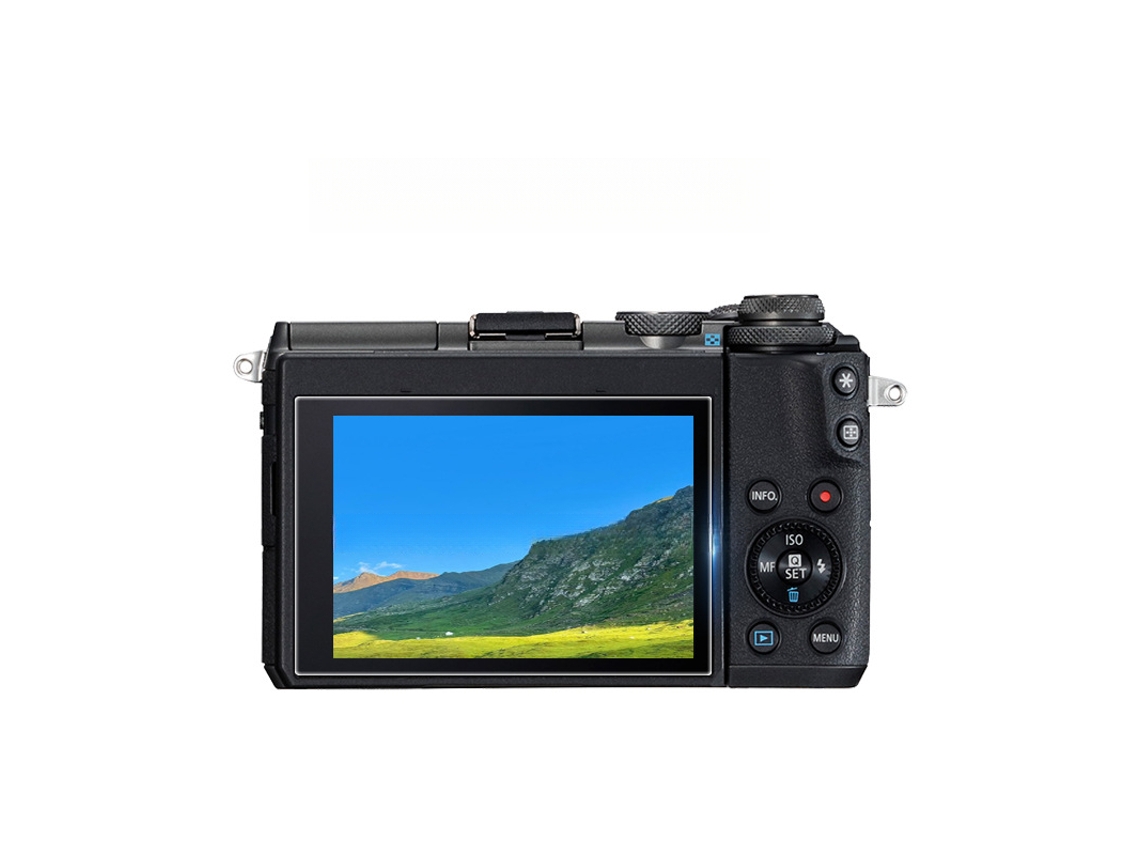 Protetor de Ecrã para Canon M6ii Ar Transparência Película Protetora de Vidro Temperado para Câmeras CUICH (3 Pack)