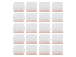 Protetor de Pé de Cadeira Transparente 20pcs para Piso de Madeira