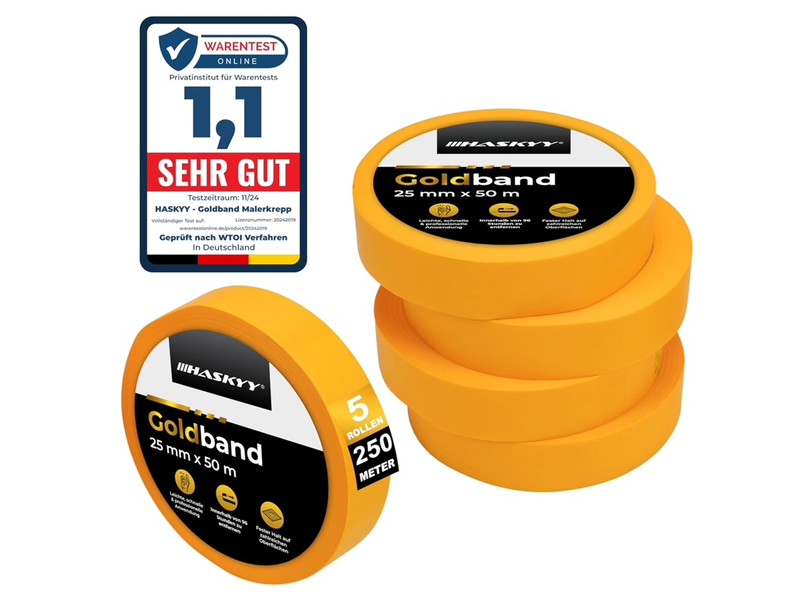 Fita Pintura Ouro 25mm Resistente