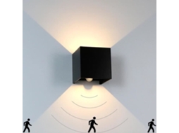 Aplique de Parede Led 12W com Ângulo de Feixe Ajustável Ip65 À Prova D'Água para Ambientes Internos e Externos