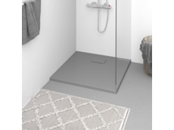 Vidaxl Base De Chuveiro Smc 80x80 Cm Cinzento
