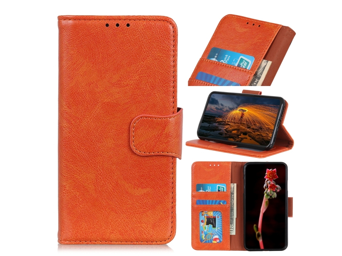 Capa De Couro Texturizada Para Iphone 16 Pro Max Halinuia