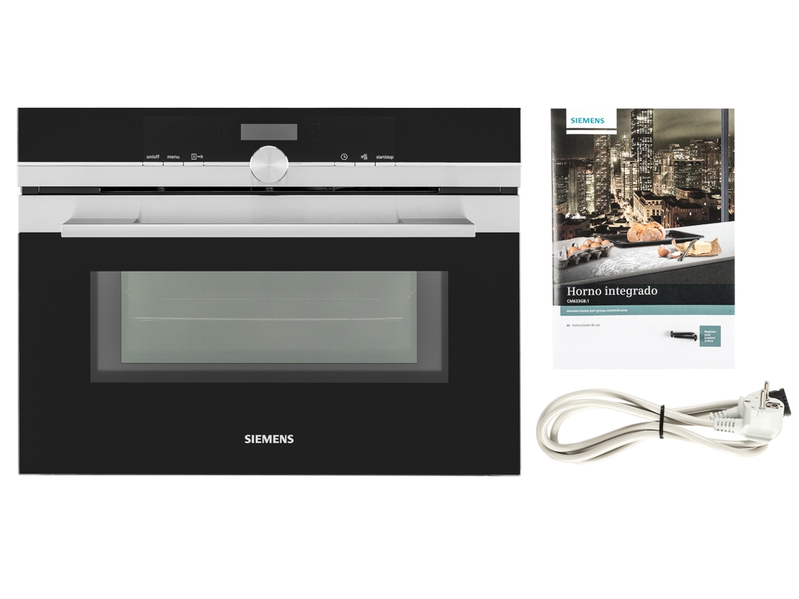 Forno Micro-ondas SIEMENS Cookcontrol CM633GBS1 (45 L - 67 cm - Inox)
