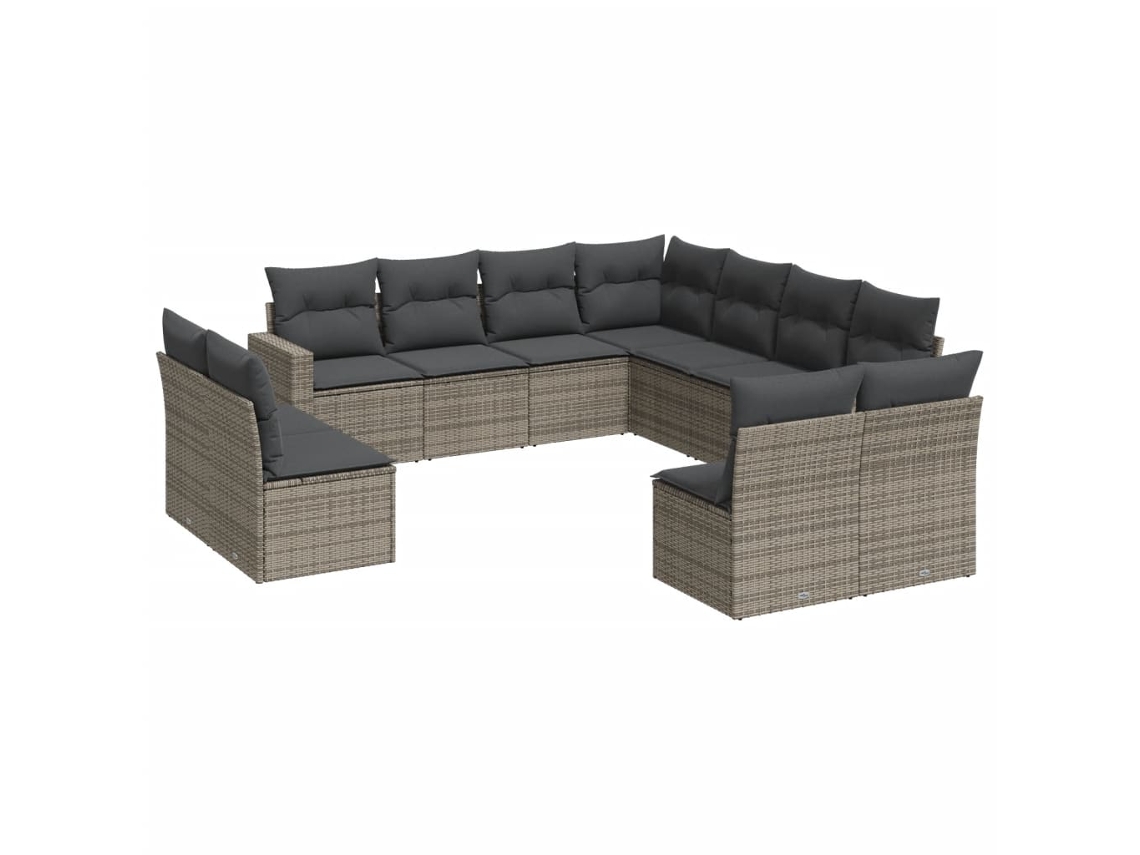Garden Sofa Set, Garden Sofa Sets Vidaxl Cinzeto Rattan / Vime (n/a)