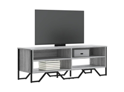 Vidaxl Móvel De Tv 122x34x41 Cm Derivados De Madeira Cinzento Sonoma