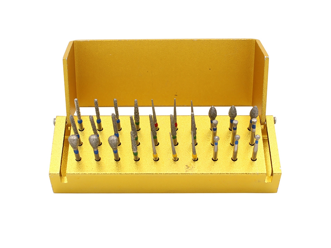 30 Peças Brocas De Polimento Dental Brocas De Alta Velocidade Kit Para Esmerilar E Polir
