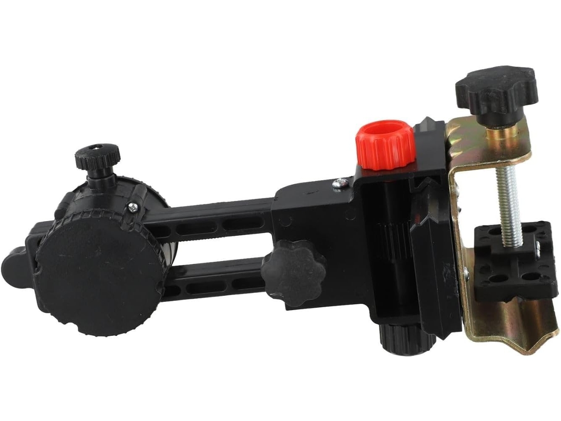Adaptador De Nível Pedestal Com Ajuste Fino 360 Graus E Braçadeira Traseira Para Posicionamento Preciso, Faixa De Ajuste