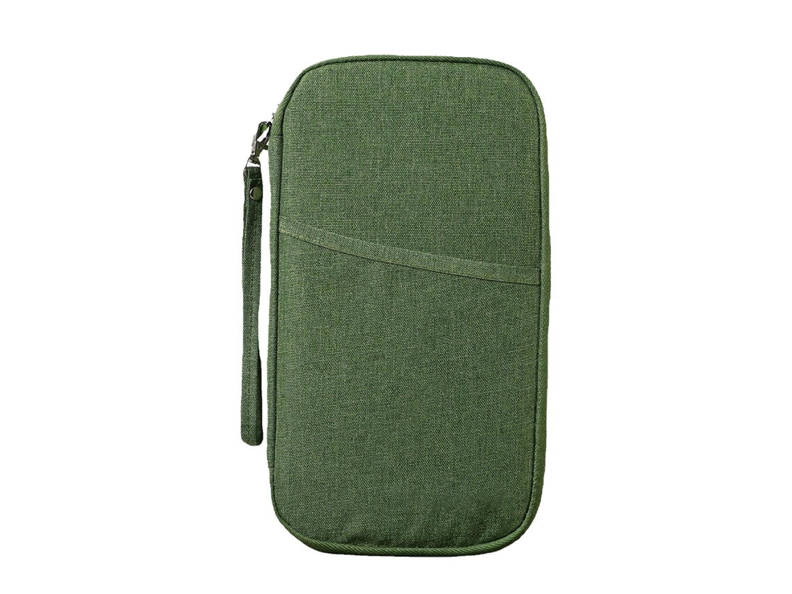 Capa de Passaporte de Mulher NEVEANCE Multicores Multifuncional Portátil Verde