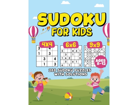 Livro Sudoku For Kids 8-12 Building Logic Skills Through Fun Puzzles, An Activity Book for Future Mathematicians de RBR Publishing (Inglês)