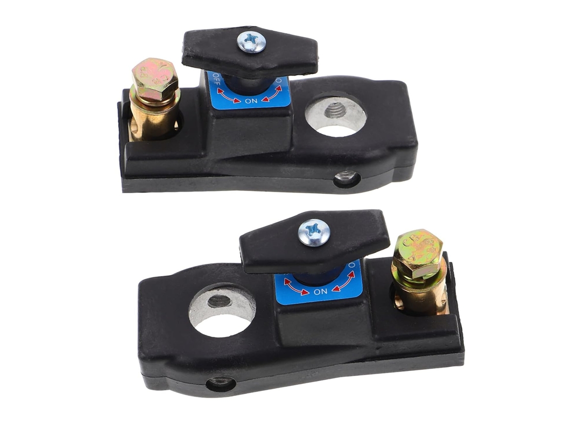 Conjunto de 2 interruptores universais de bateria para autocaravanas, interruptor de corte