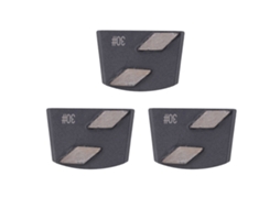 3 Blocos De Esmerilado Diamante Com 2 Lâminas, Bloco De Polimento 30 Grit Para Pisos De Concreto E Cimento