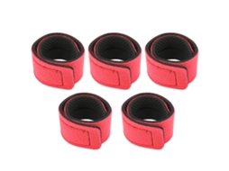 Cintas para Vara de Pesca Leve e Prática 5pcs Vermelho