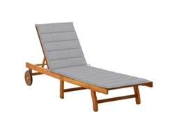 Sunlounger, Sunloungers Vidaxl Cinzeto Madeira De Acácia (200 X 63 X 85 Cm)