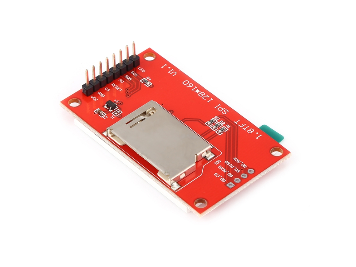 Módulo De Tela Lcd Tft Spi De 1,8 Polegadas St7735 128x160 Para 51/avr/stm32/arm 8/16 Bits
