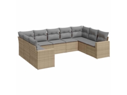 Garden Sofa Set, Garden Sofa Sets Vidaxl Bege Rattan / Vime (n/a)