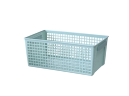 Cesta de Armazenamento para Mesa Retangular de Plástico com Grande Capacidade e Design Ventilado 16x28x11.5cm | S/MARCA