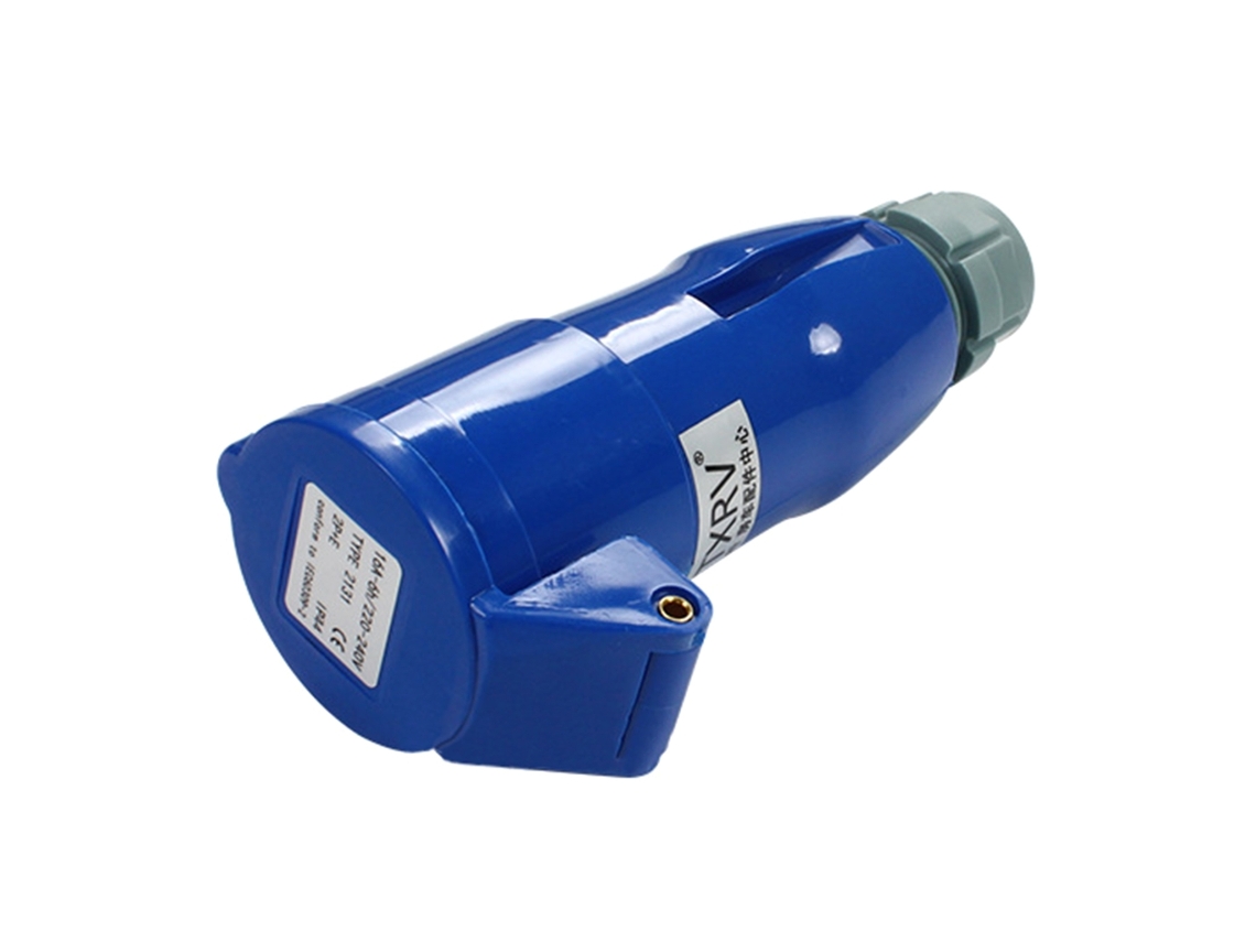Tomada Rv 220v, 250v 16amp Com Trava Giratória E 3 Pinos De Aço Inoxidável, Branca