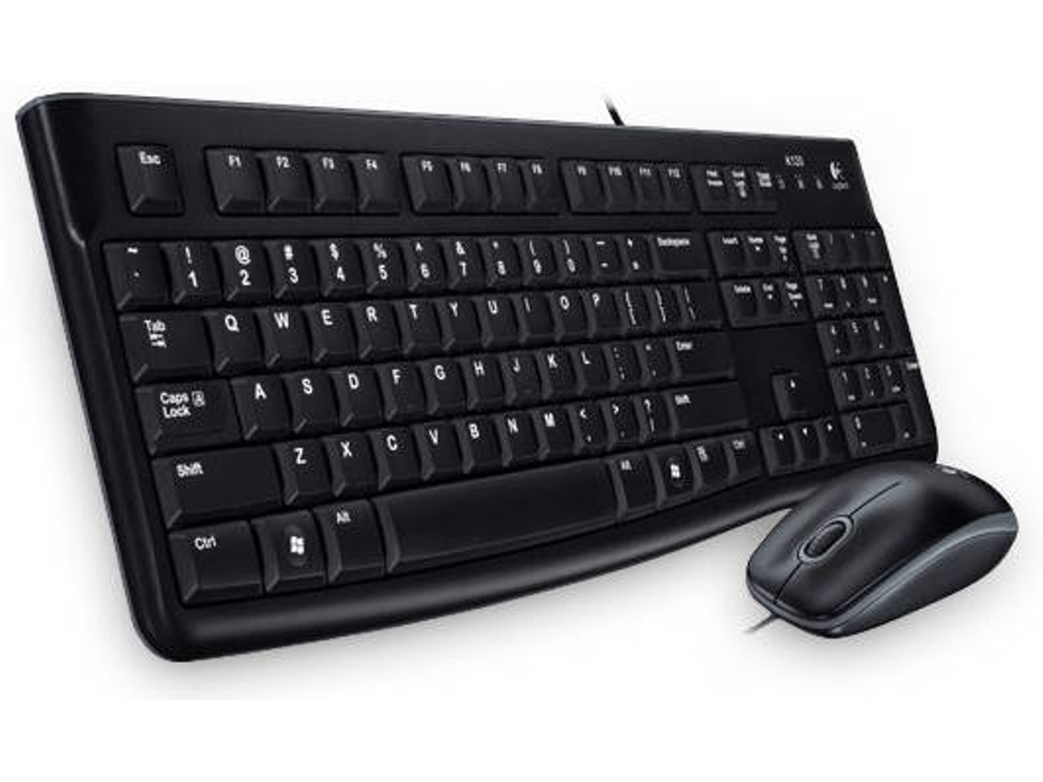 Teclado LOGITECH MK120 (Com Cabo - Layout Eslovaco)