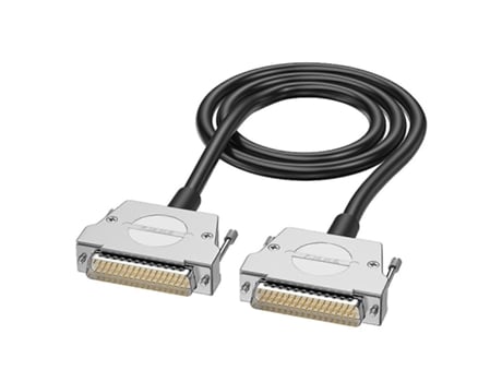 Cabo Blindado Macho Fêmea D Sub 50 Pinos De Alta Densidade, Cabo De Extensão Com Revestimento De Pvc Para Uso Industrial