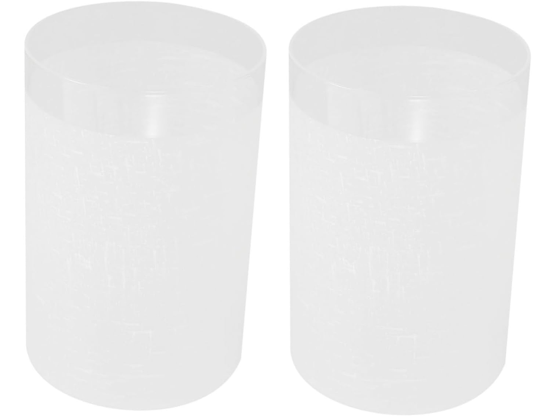 Conjunto de 2 Cúpulas Cilíndricas de Vidro Fosco para Luminárias de Teto, Elegantes e Decorativas para Substituição. SFUSHOS