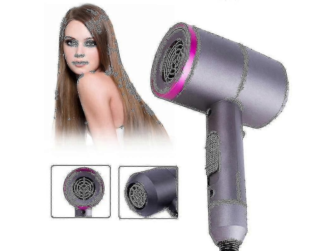 3 em 1 Salão Profissional Secador de Cabelo Secador de Ar Quente Volumizador Doméstico Ventilador de Ar Aquecimento Frio TAISHENGDA