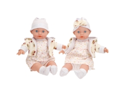 Conjunto De 2 Bonecas De 33 Cm Com Roupinhas E Corpinho Macio Colorbaby's