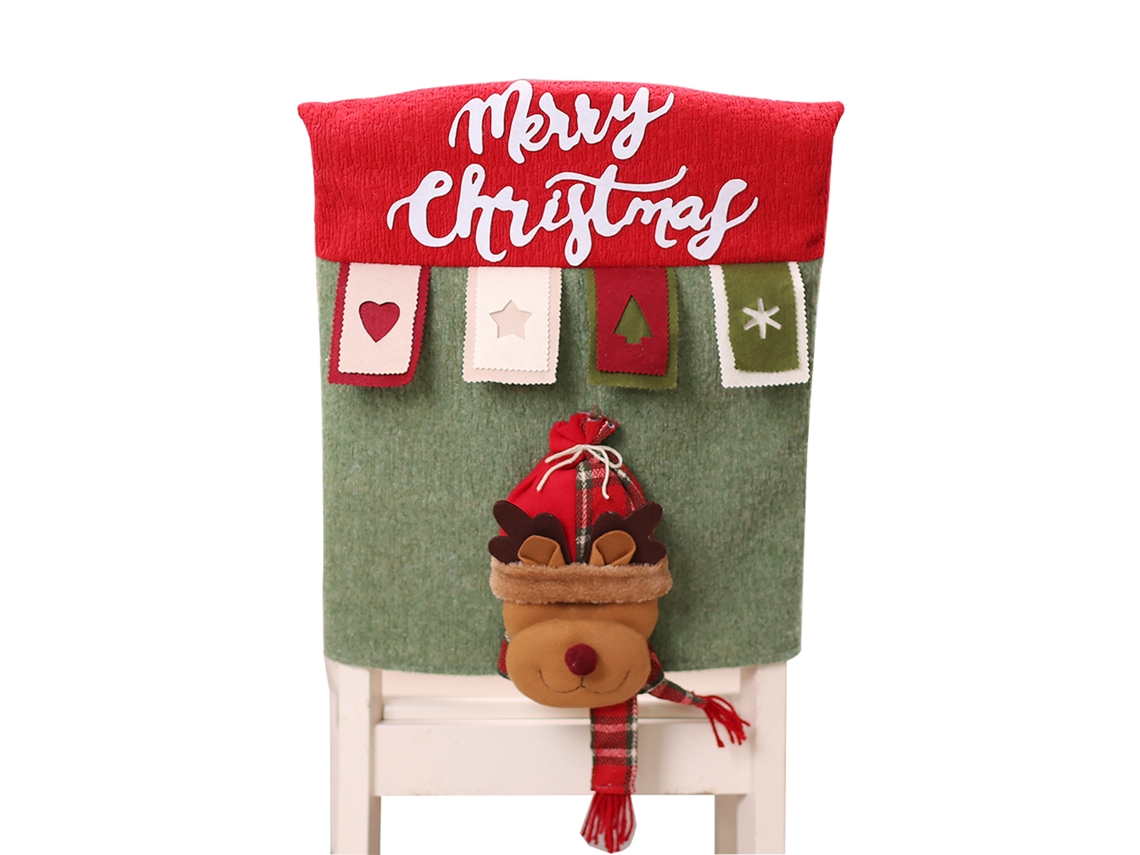 Capa De Cadeira Natal 3d Colorida Da Laxiscreed Para Decoração Festiva