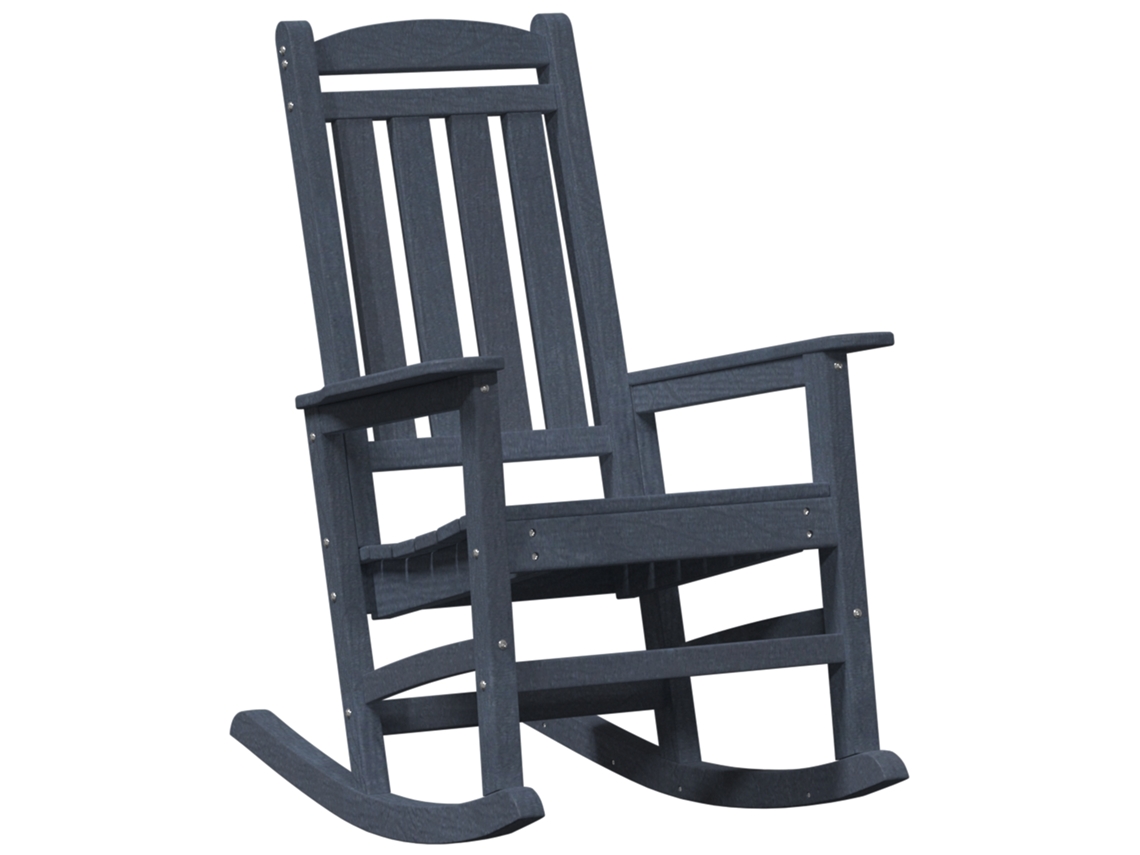 Conjunto 1 Móveis De Jardim Vidaxl Azul-marinho Polietileno (92 X 70 X 108 Cm)