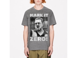 Rockinstone The Big Lebowski Mark It Zero Heather Graphite Adult T-shirt Size:xxxl