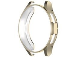 Capa Protetora Lurelia Para Samsung Galaxy Watch 6 Classic 43 Mm Ouro Claro