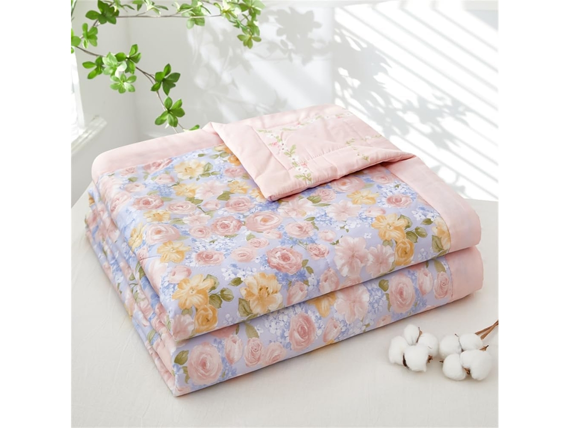 Colcha Acolchoada Fansu Capa de Cama Manta para Ar Condicionado Edredom Conjunto 100% Algodão Sofá com Estampa