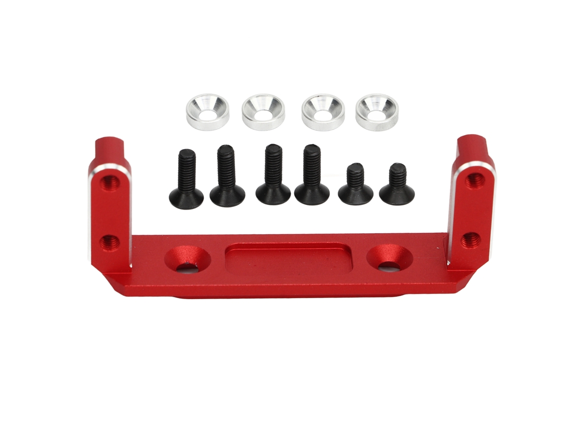 Suporte De Servo De Carro Rc Em Liga De Alumínio Para Capra Utb10 1/10 Rc Crawler Acessórios Vermelho