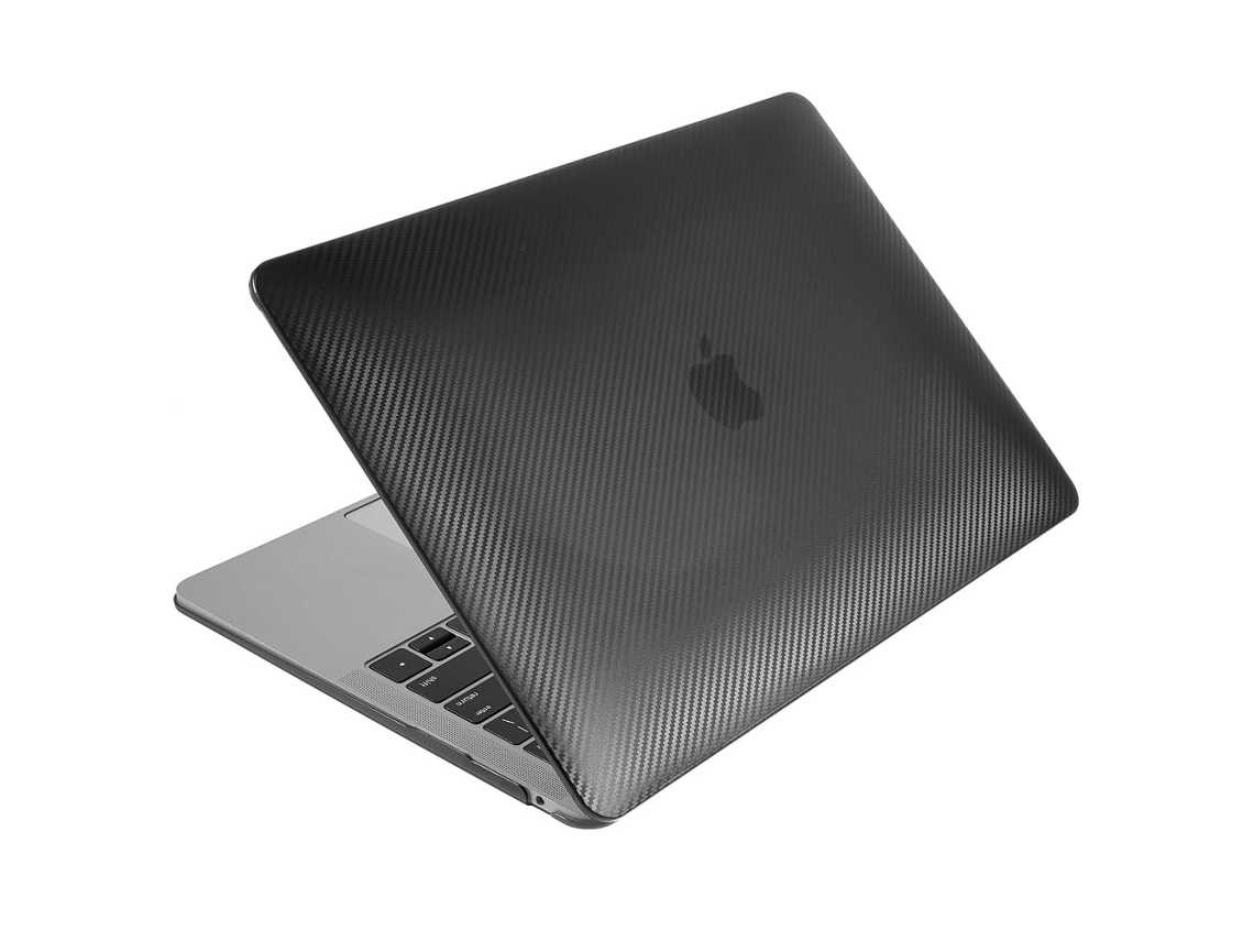 Capa De Fibra De Carbono Para Macbook Air 13 Retina / M1 (a2337, 2020) / (a1932, 2018 2019) Preto Brilvibera (a2179, 2020)
