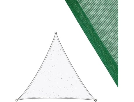 Toldo LOLA HOME Triangular (3x3 m - Verde - Fibra)