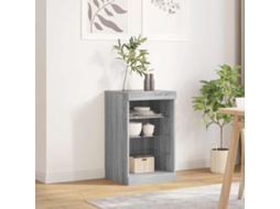 Vidaxl Aparador Com Luzes Led 41x37x67 Cm Cinzento Sonoma