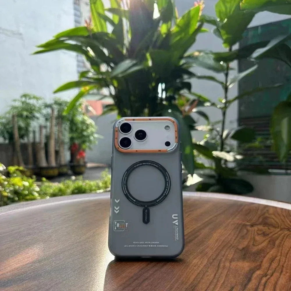 (cinza, Iphone 17) Capa Fosca, Compatível Com Magsafe, Moldura Da Câmera E Botões Em Metal