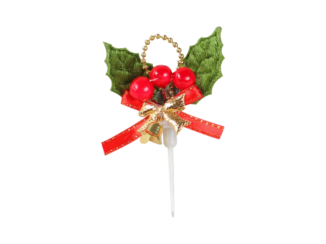 Laxiscreed Topper De Natal Para Bolos Com Folha De Decoração E Inserto Festivo, 1 Peça