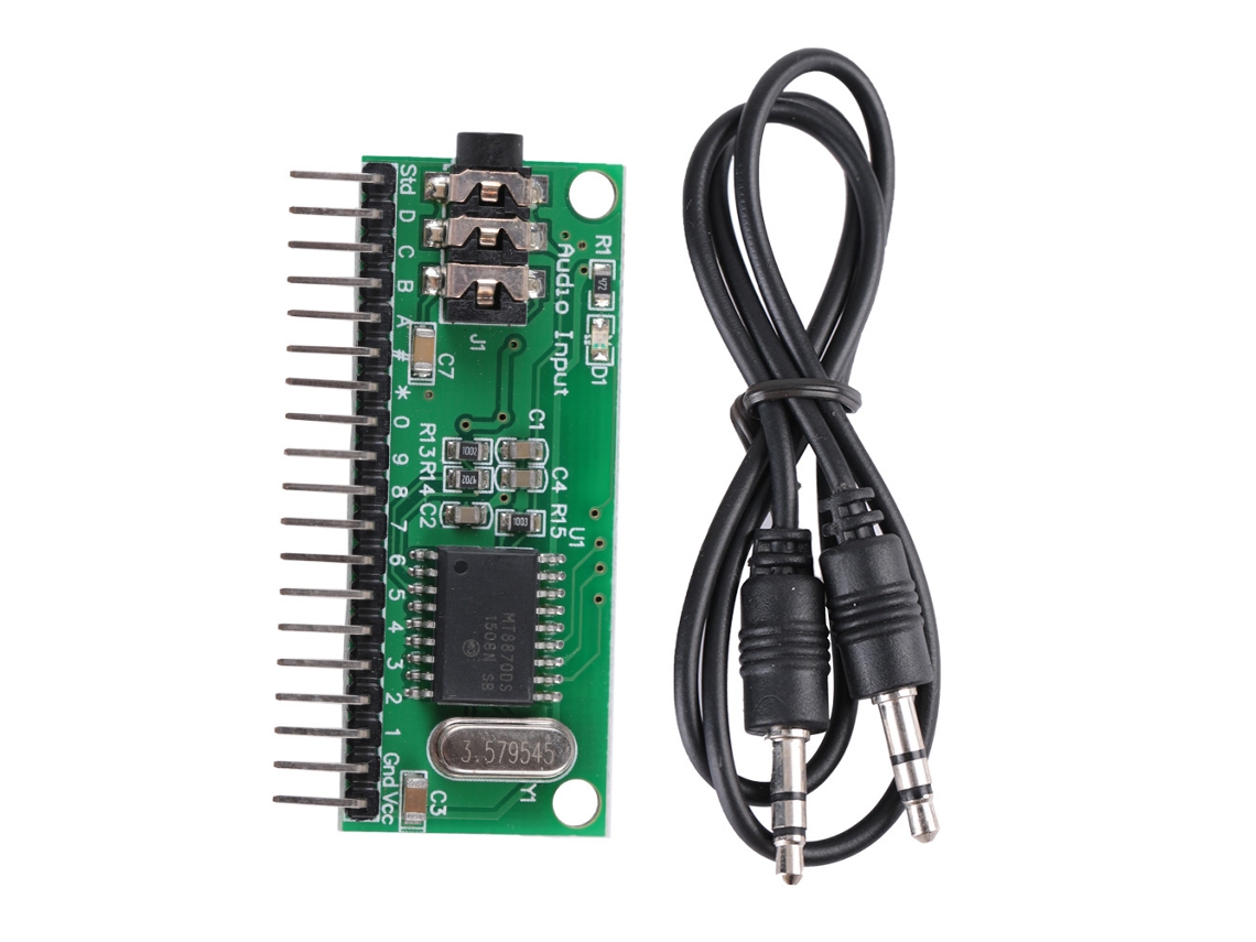 Decodificador De Áudio Dtmf Mt8870 Com 16 Canais Controlador De Decodificação De Voz Para Casa Inteligente