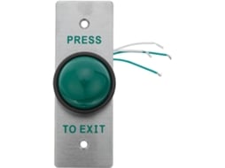 Botão de saída de emergência para sistema de controle de entrada de porta de aço inoxidável com painel de liberação elétrica