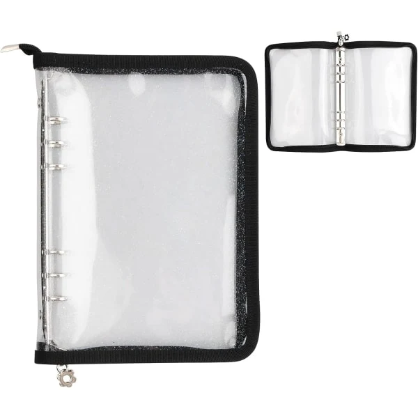 Pp Pasta A5 Transparente com Zíper, Impermeável, para Folhas Soltas, em Pvc, para Miniaturas de Pastas BRILVIBERA