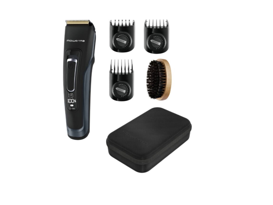 Caixa Completa Aparador De Cabelo E Barba Rowenta Cs-10000356