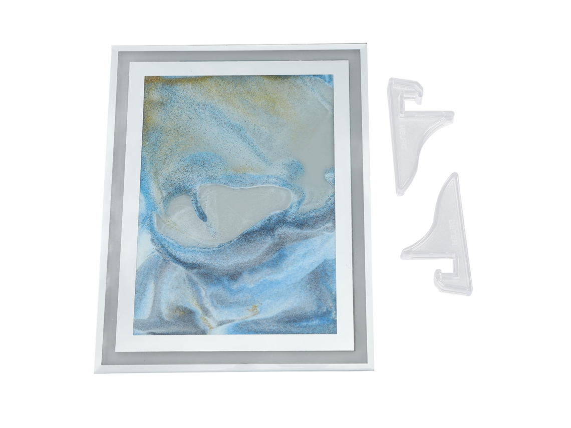Mali pintura de Arte com Areia Móvel Decoração Liquid 3d para Mesa Relaxante Azul