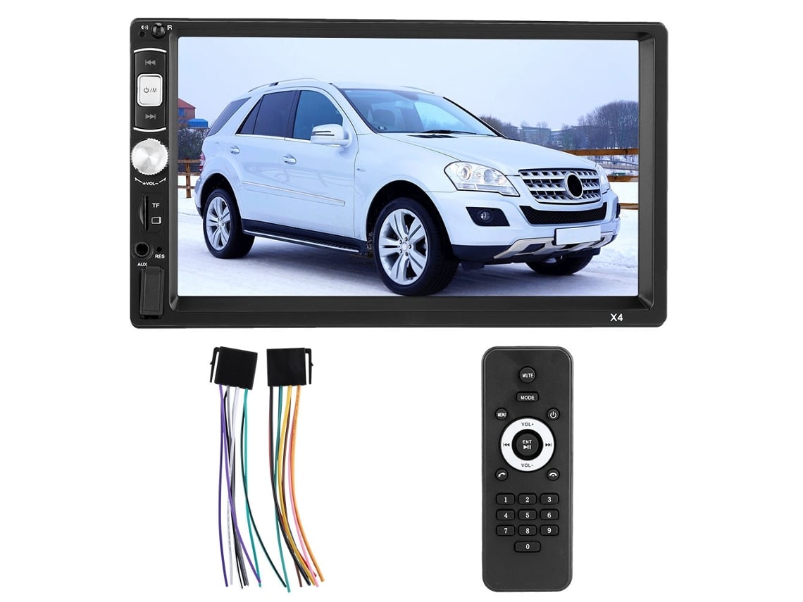 Rádio Mali de carro com tela touch de 7 polegadas, 2DIN, MP5, Bluetooth, áudio automotivo, media player