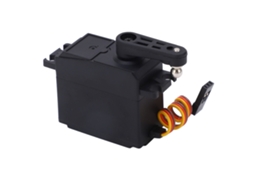 Mali servo de Engrenagem para Carro Rc Wltoys 104072 com Capa Plástica Resistente Ao Desgaste Leve Preto