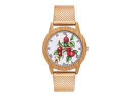 Reloj De Pulsera De Cuarzo Con Correa De Malla Zhoulianfa Moderno Para Hombre Y Mujer (oro Rosa)