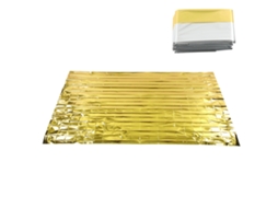 Unidades Manta De Emergência Dourado Prata Reflexiva Térmica Impermeável 140x210cm