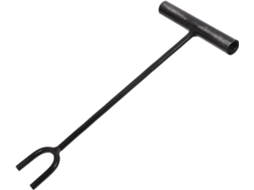 Chave Multifuncional para Válvula de Água, Haste Longa de 30 Cm, Ferro Robusto, Garfo em Forma de U para Medidor. SFUSHOS