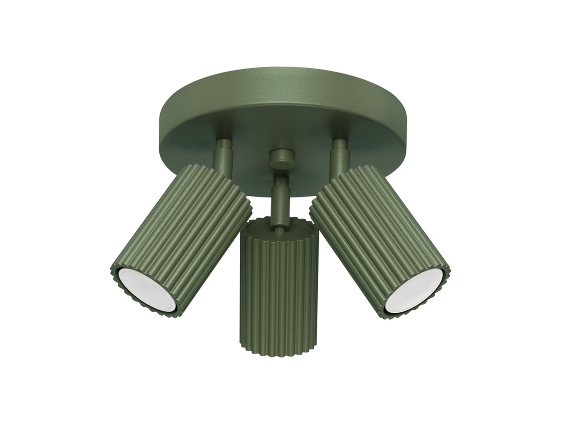 Sollux Sl.1620 Karbon Lámpara De Techo 3p Verde Oliva